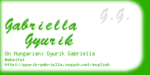 gabriella gyurik business card